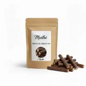 Bâtons de réglisse Bio à mâcher - Naturels & copeaux - 100g ou au kilo