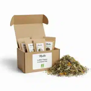 Coffret cadeau tisanes à composer - 8 plantes bio à infuser - 300g