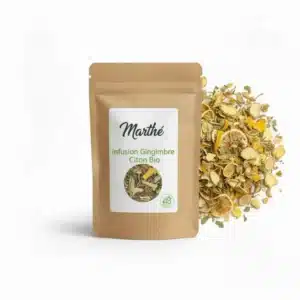 Infusion Gingembre Citron Bio - saveur acidulée - sachet 200g ou 2 kg