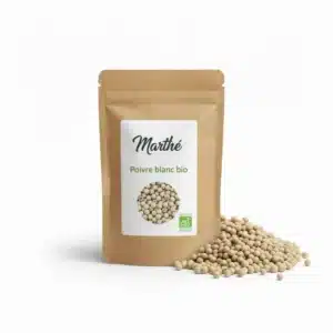 Poivre blanc bio en grains – Origine, usage, qualité - vendu en 100g ou kg