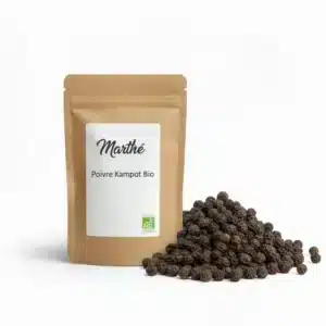 Poivre noir de Kampot BIO - grains entier IGP Cambodge - 100g ou kilo
