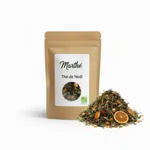 Thé noir de Noel Bio - saveur orange et cannelle - 200g ou 2 kg