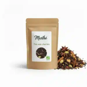 Thé noir Chai Masala Bio avec cannelle gingembre - 200g ou 2 kg