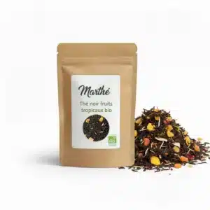Thé noir Fruits Tropicaux Bio - mangue et ananas - 200g ou 2 kg