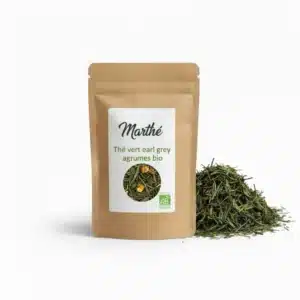 Thé vert aux agrumes Bio - Earl Grey Bergamote - 200g ou 2 kg