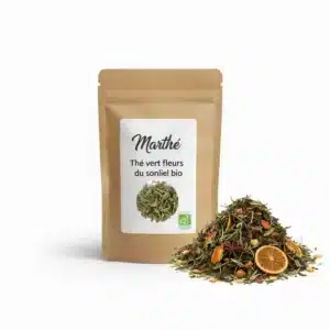 Thé vert Fleurs du Soleil - bergamote mangue et ananas - 200g ou 2 kg