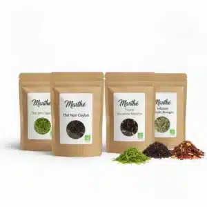 Coffret thés d'origine nature BIO - Assortiment Idée Cadeau - 8x 40g